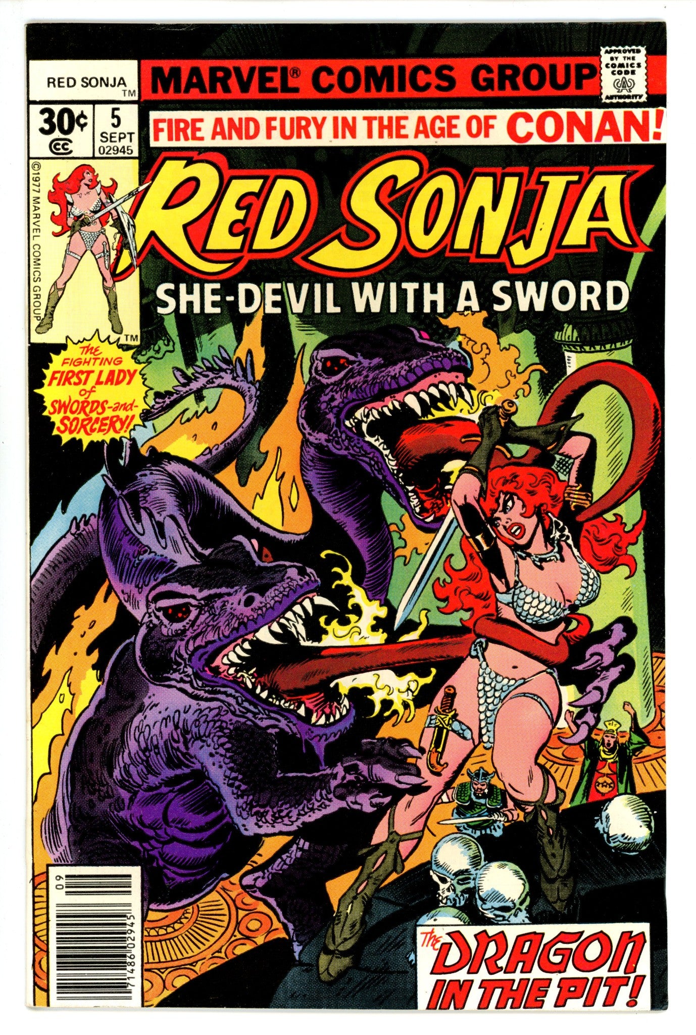 Red Sonja Vol 1 5 VF (1977)
