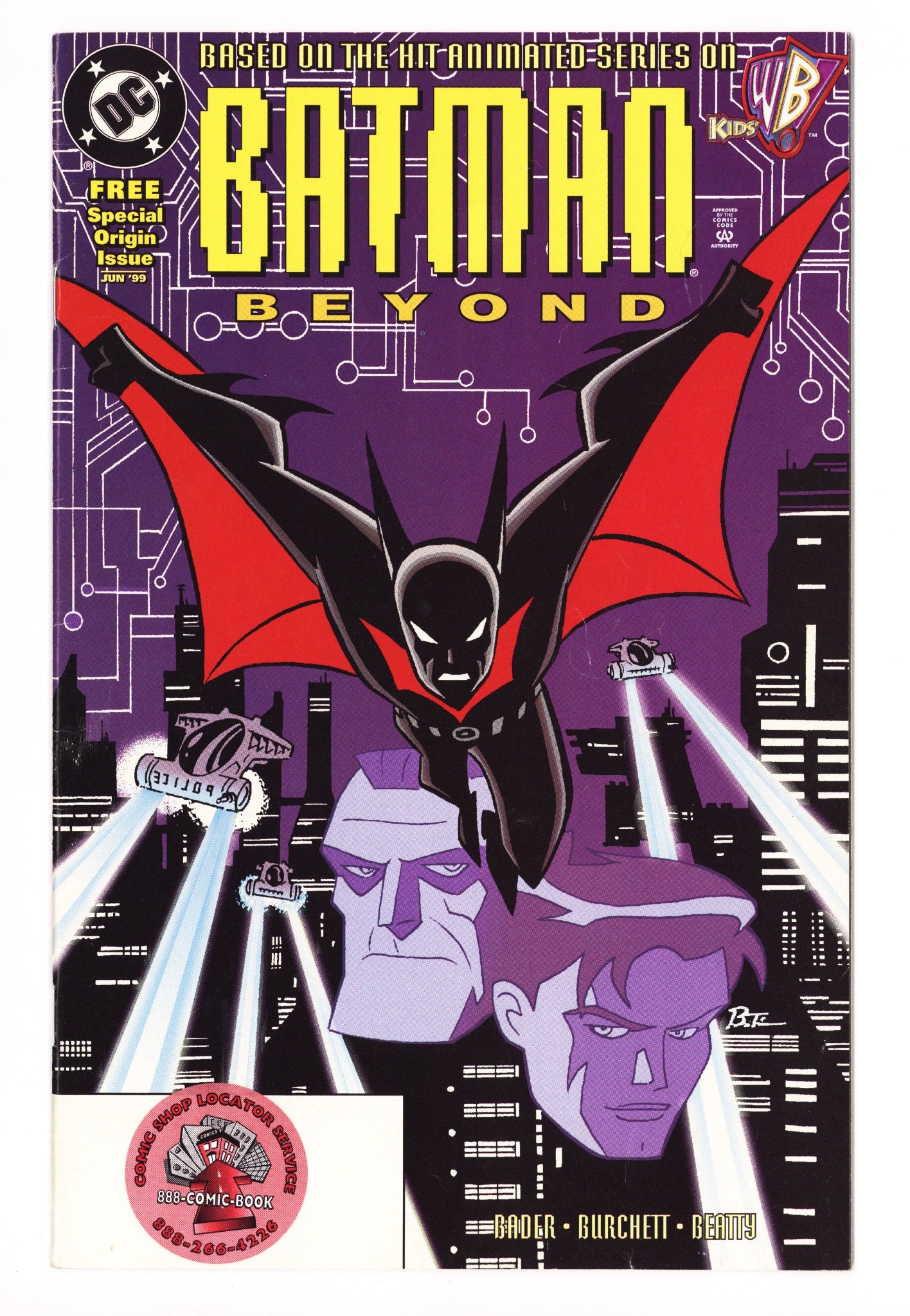 Batman Beyond Special Origin Issue [nn] FN (6.0) Sticker on Cover (1999) 