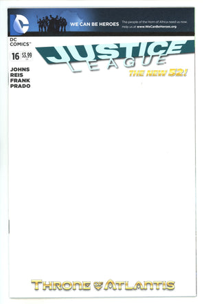 Justice League Vol 1 16 High Grade (2013) Blank Variant