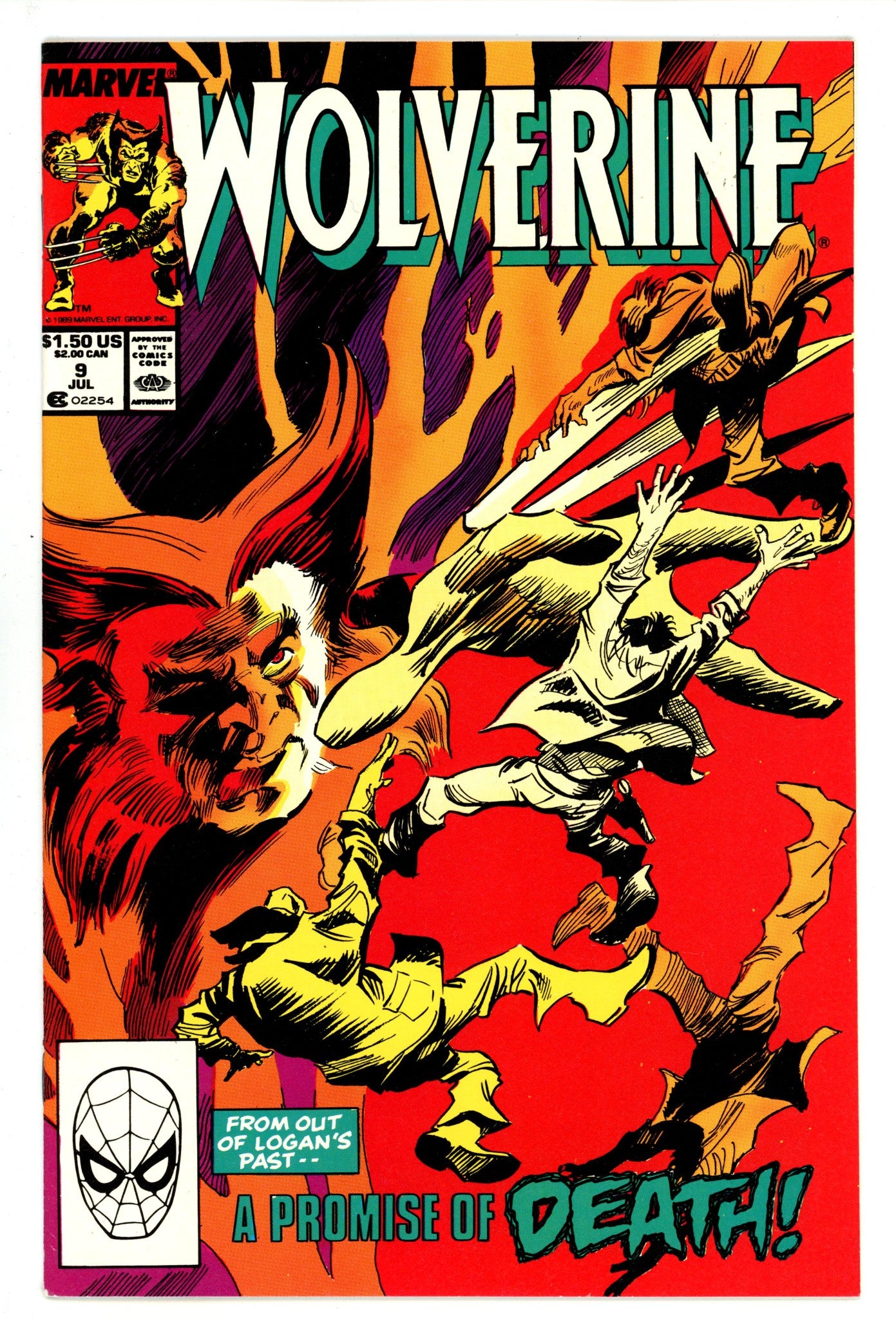 Wolverine Vol 2 9 Mid Grade (1989) 