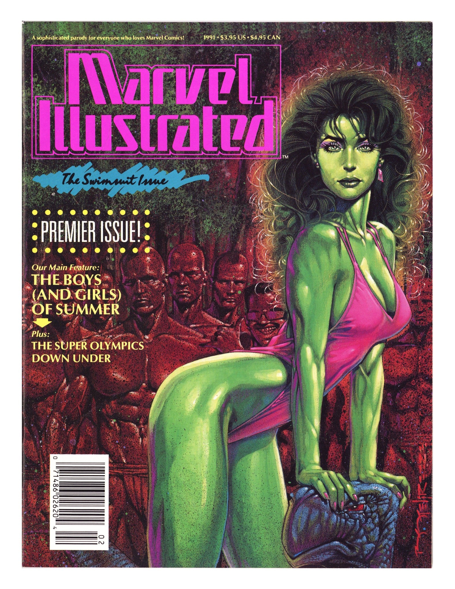 Marvel Illustrated: Swimsuit Issue 1 NM- (9.2) (1991) Newsstand 