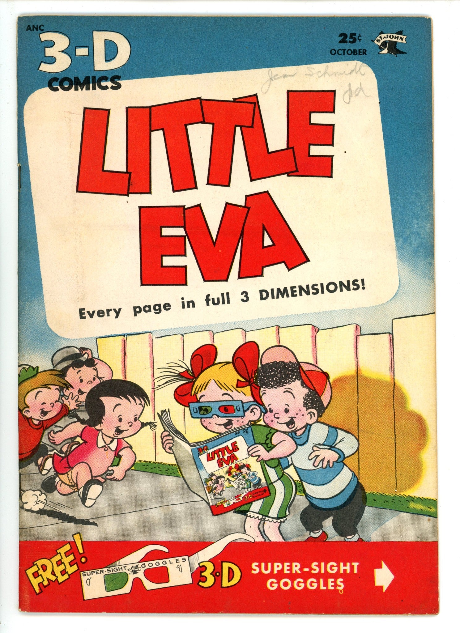 Little Eva 3-D 1 VG/FN (5.0) No Glasses (1953) 