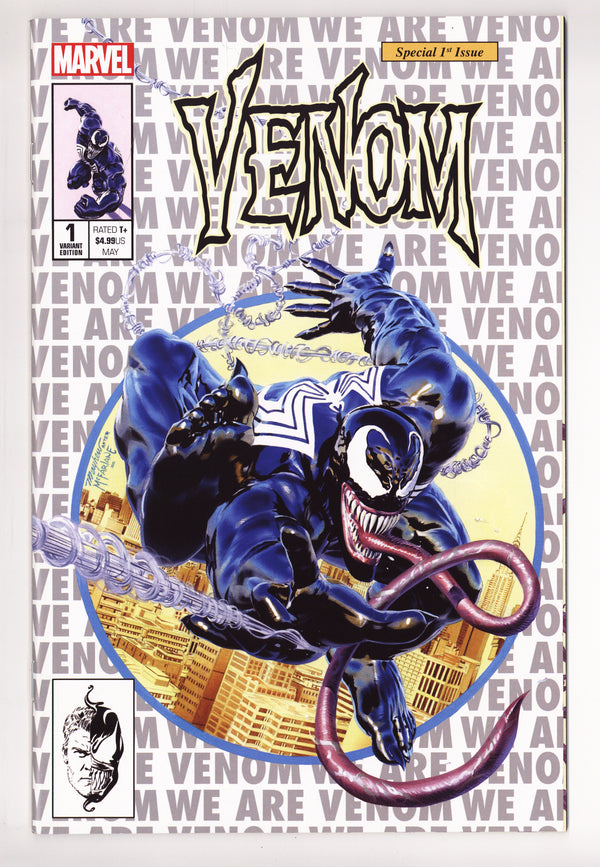 Venom Vol 4 1 (166) NM- (9.2) (2018) Mayhew Silver Homage Exclusive Variant