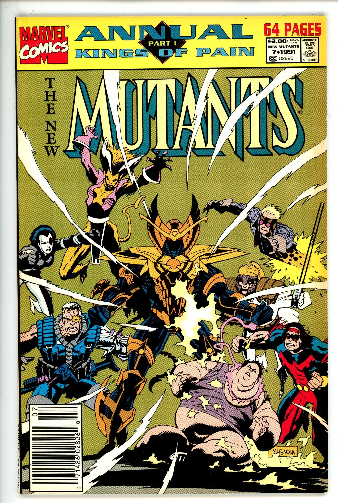 The New Mutants Annual Vol 1 7 Newsstand (1991)