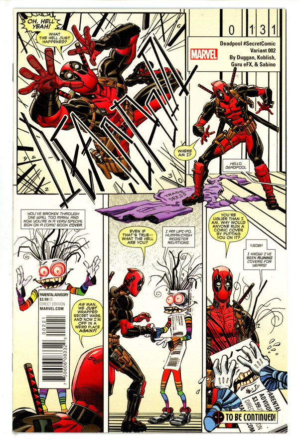 Deadpool Vol 5 2 Koblish Variant (2015)