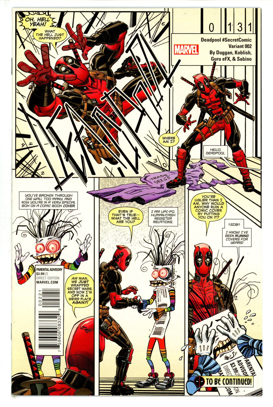 Deadpool Vol 5 2 Koblish Variant (2015)