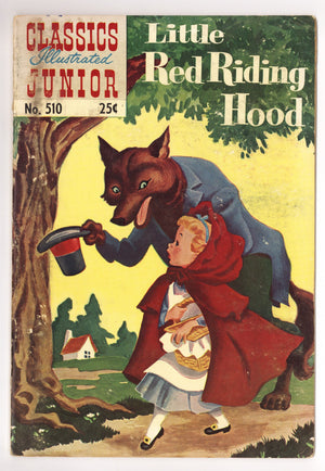 Classics Illustrated Junior 510 Very Low Grade HRN 576 (1954)
