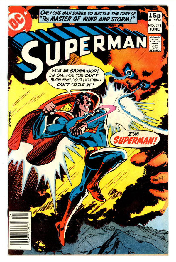 Superman Vol 1 348 VF- (7.5) Pence (1980)