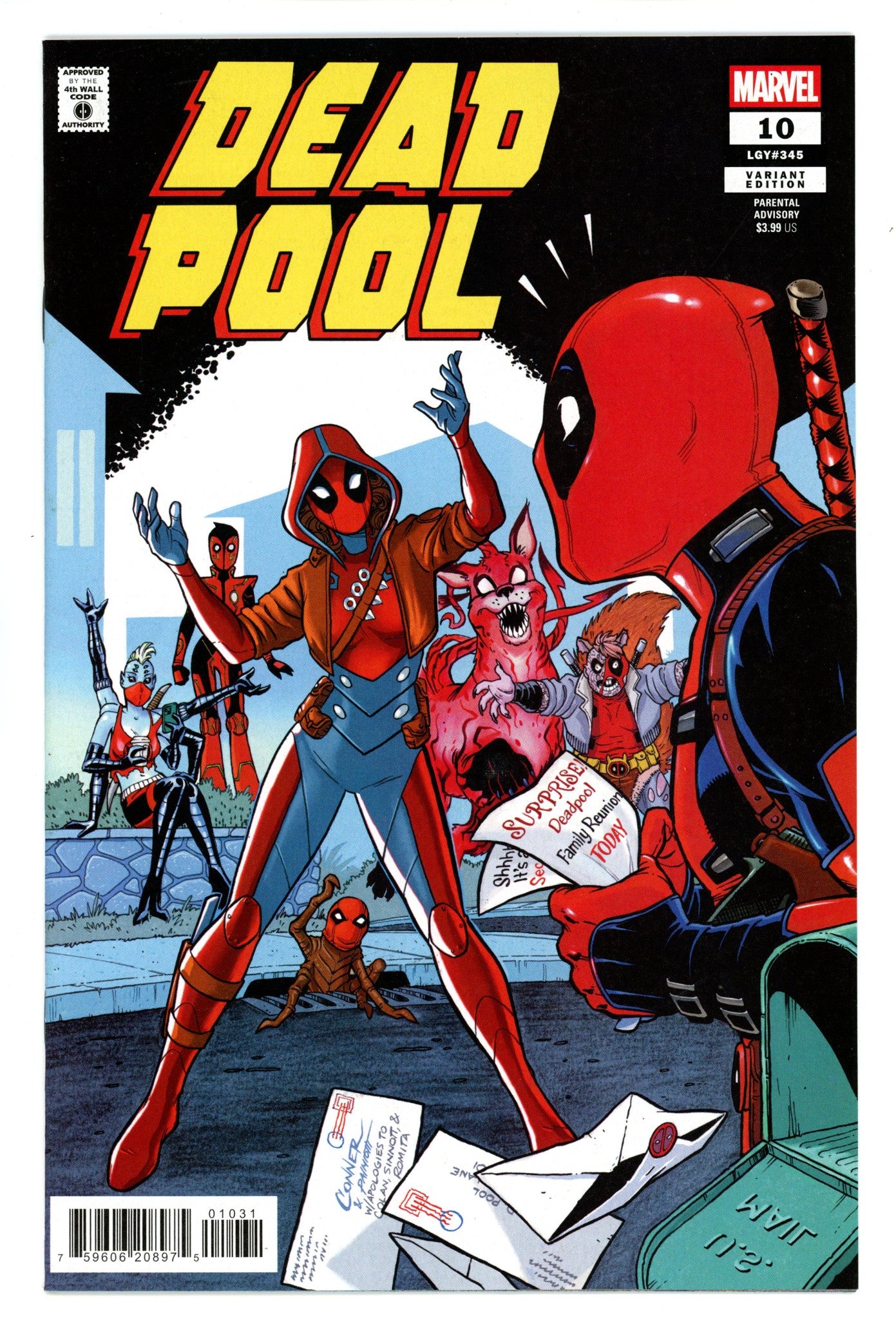 Deadpool Vol 9 10 Conner Homage Variant (2025)