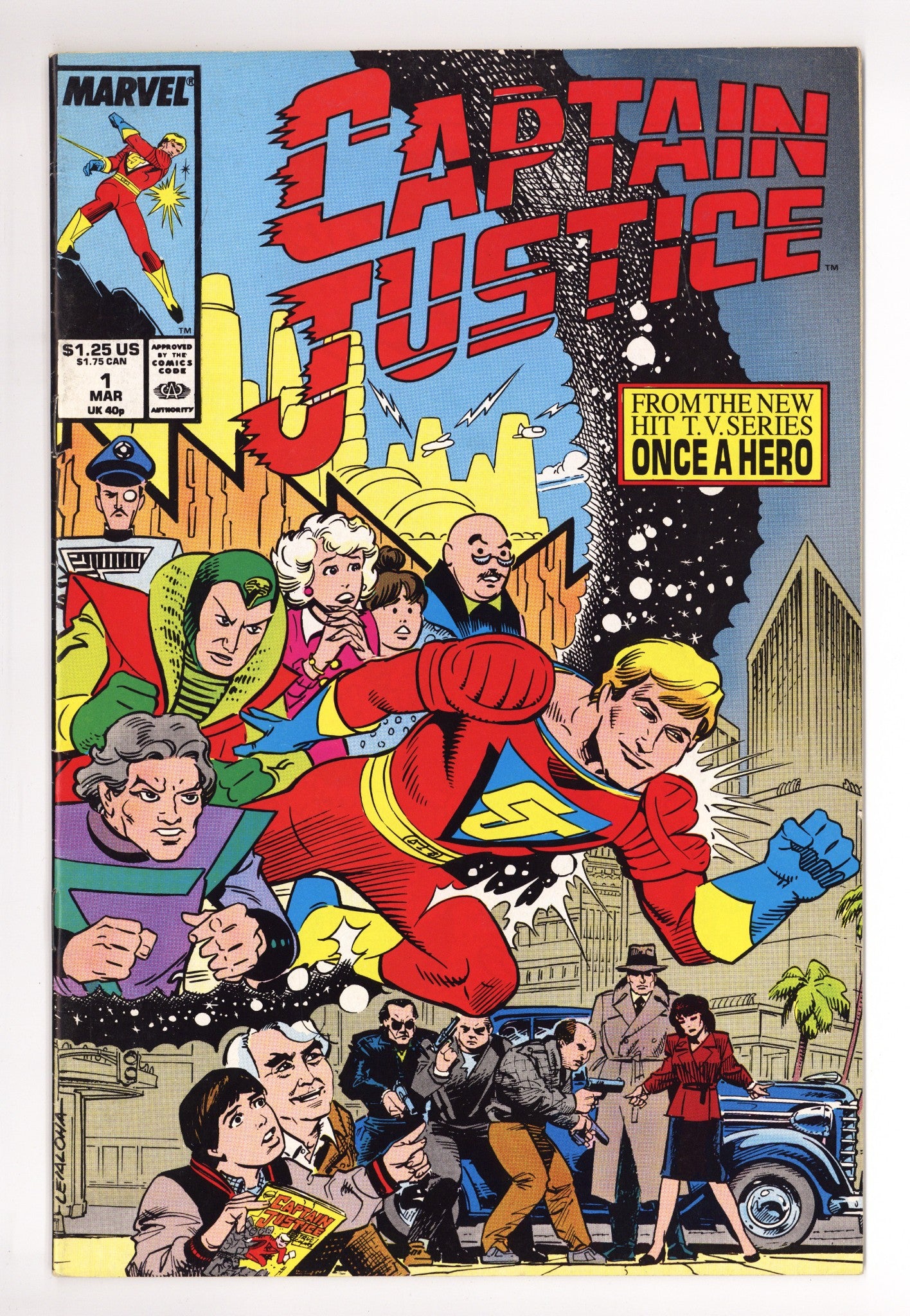 Captain Justice Vol 9 1 Mid Grade (1988) 