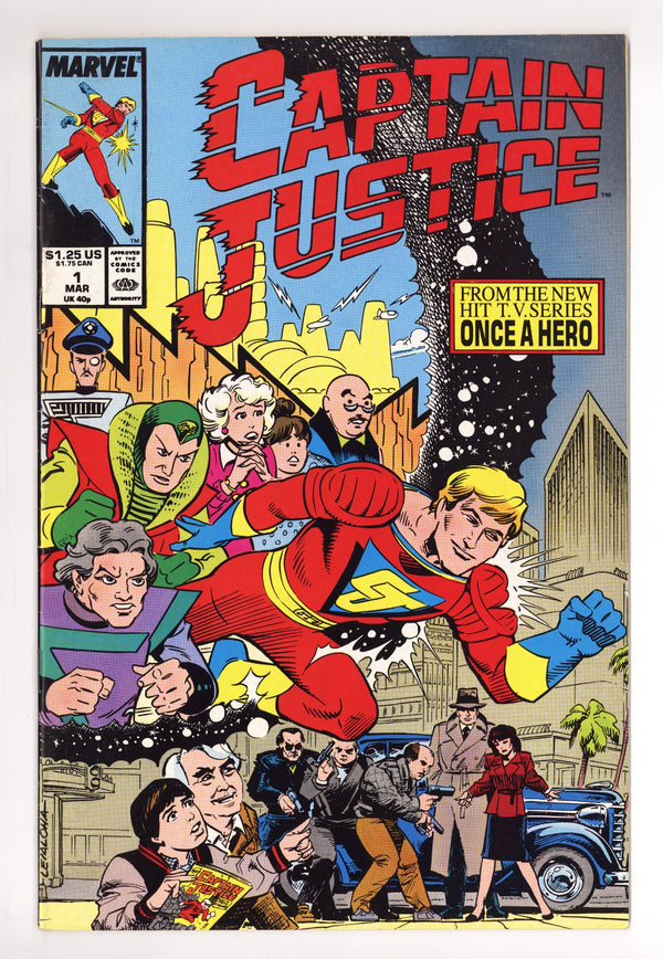 Captain Justice Vol 9 1 Mid Grade (1988)
