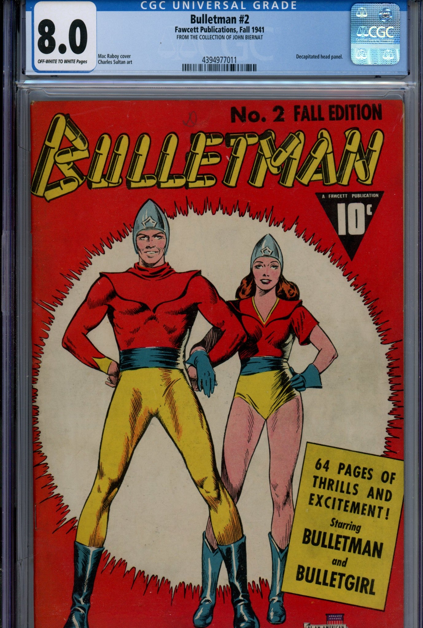Bulletman 2 CGC 8.0 (VF) (1941) 