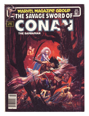 The Savage Sword of Conan Vol 1 91 Very Low Grade (1983) Canadian Price Variant