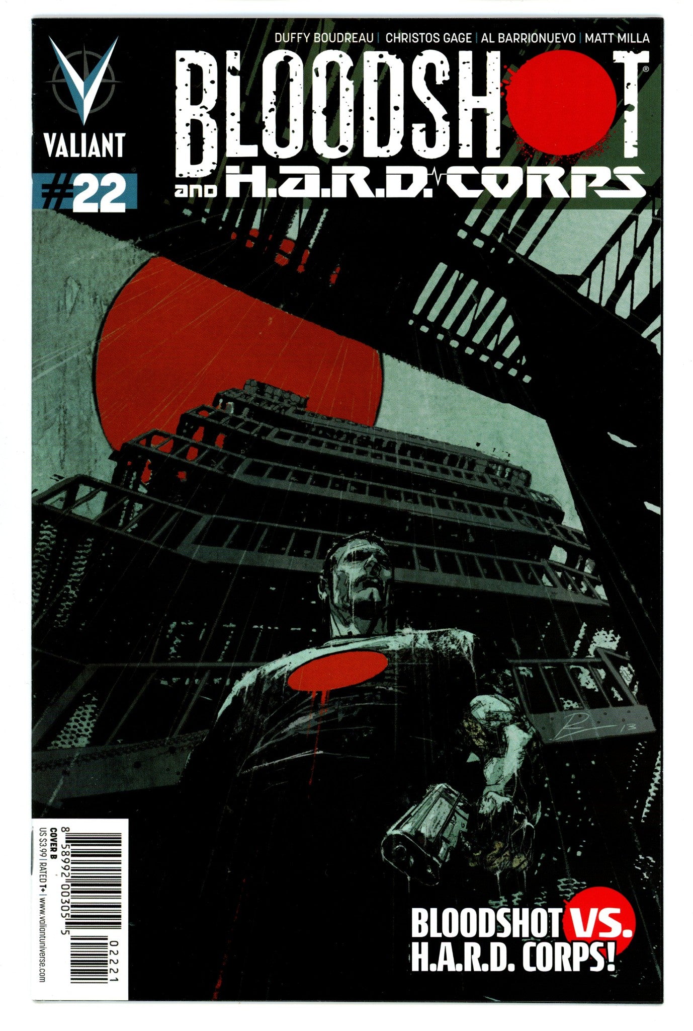 Bloodshot and H.A.R.D.Corps Vol 3 22 High Grade (2014) Torre Variant 