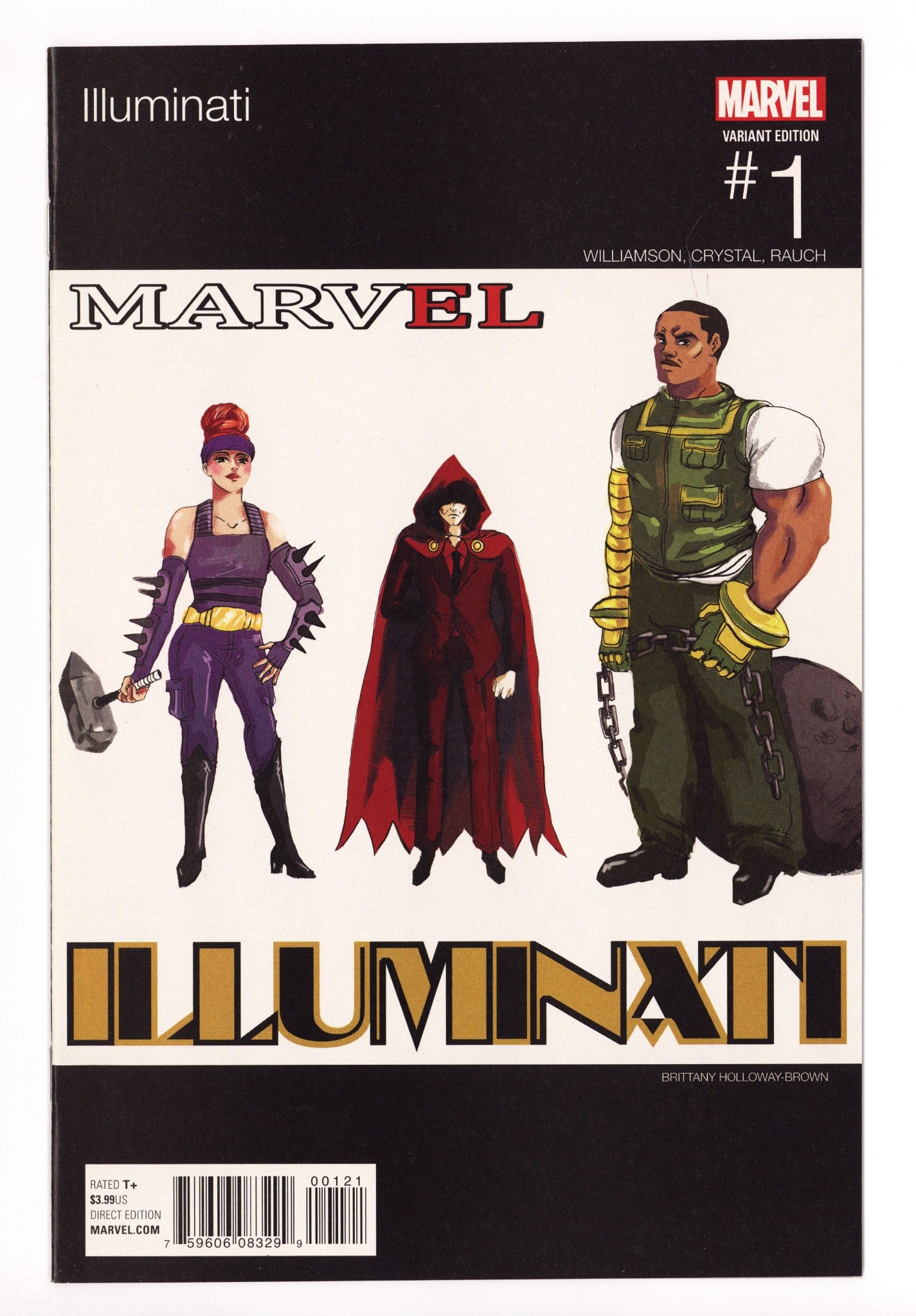 Illuminati Vol 1 1 NM- (9.2) (2016) Holloway-Brown Hip-Hop Variant 