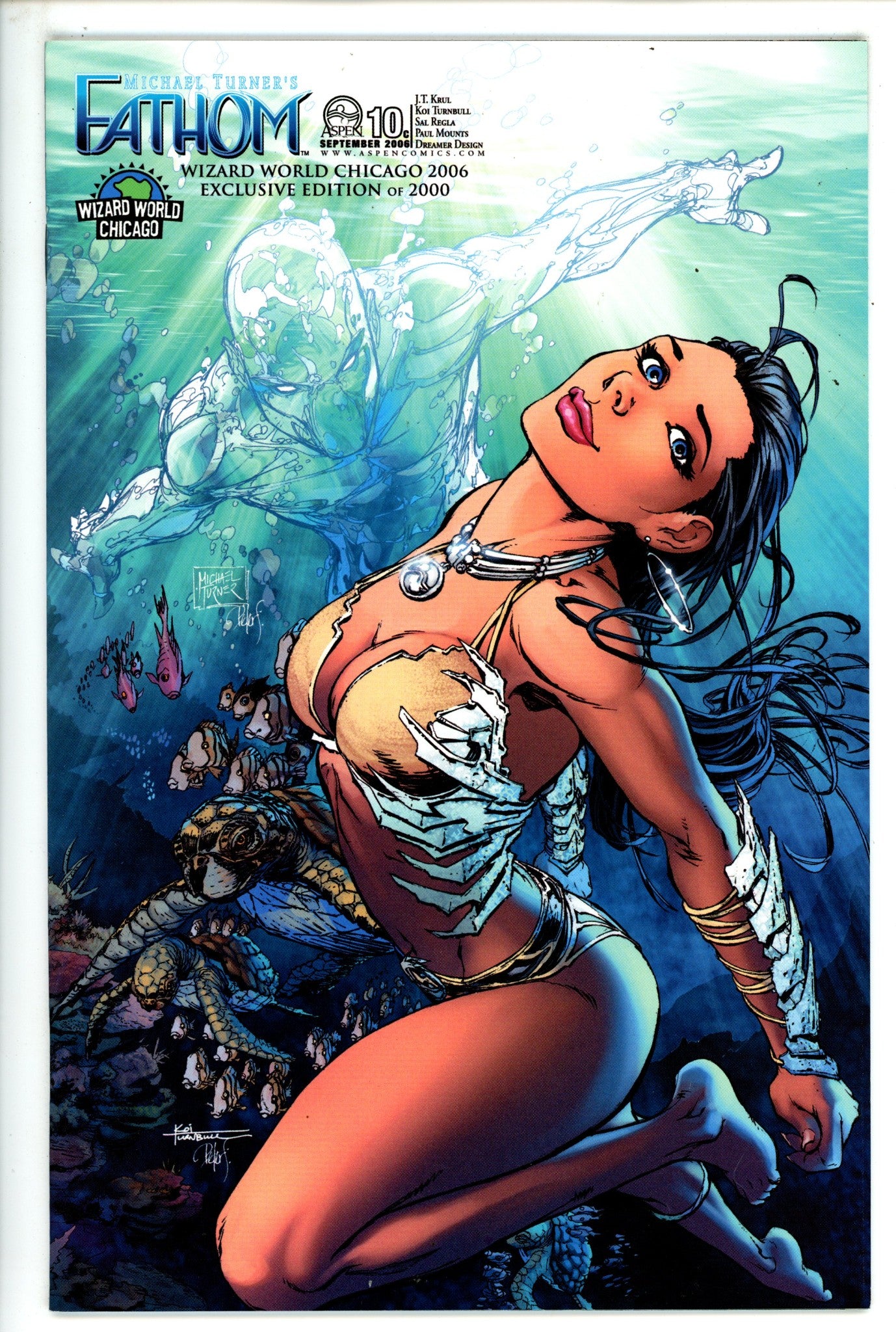 Michael Turner's Fathom Vol 2 10 Turnbull Wizard World /2000 Exclusive Variant VF/NM (2006)