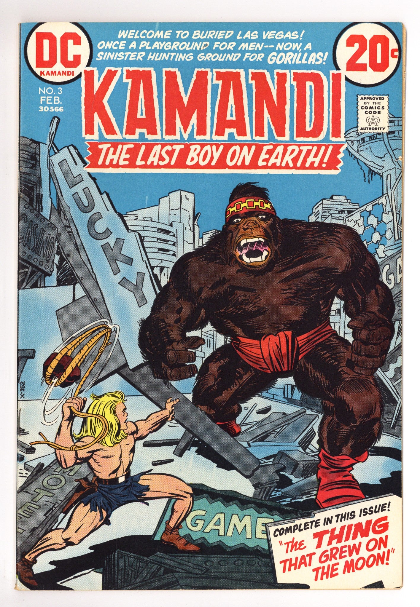 Kamandi, the Last Boy on Earth 3 VF+ (8.5) (1973) 