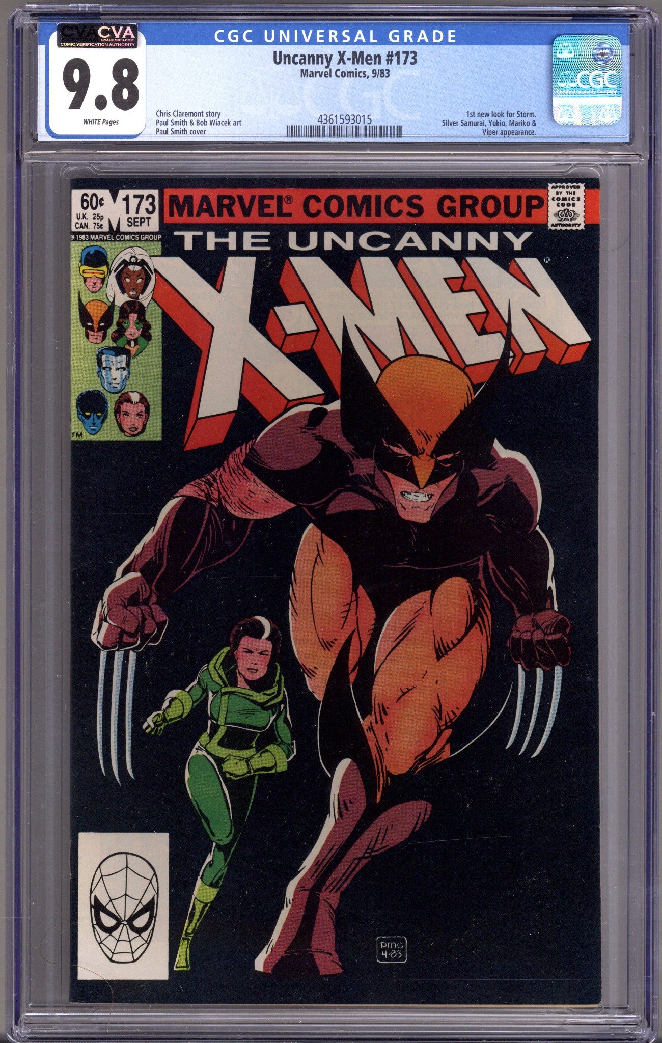 The Uncanny X-Men Vol 1 173 CGC 9.8 (NM/M) (1983) 