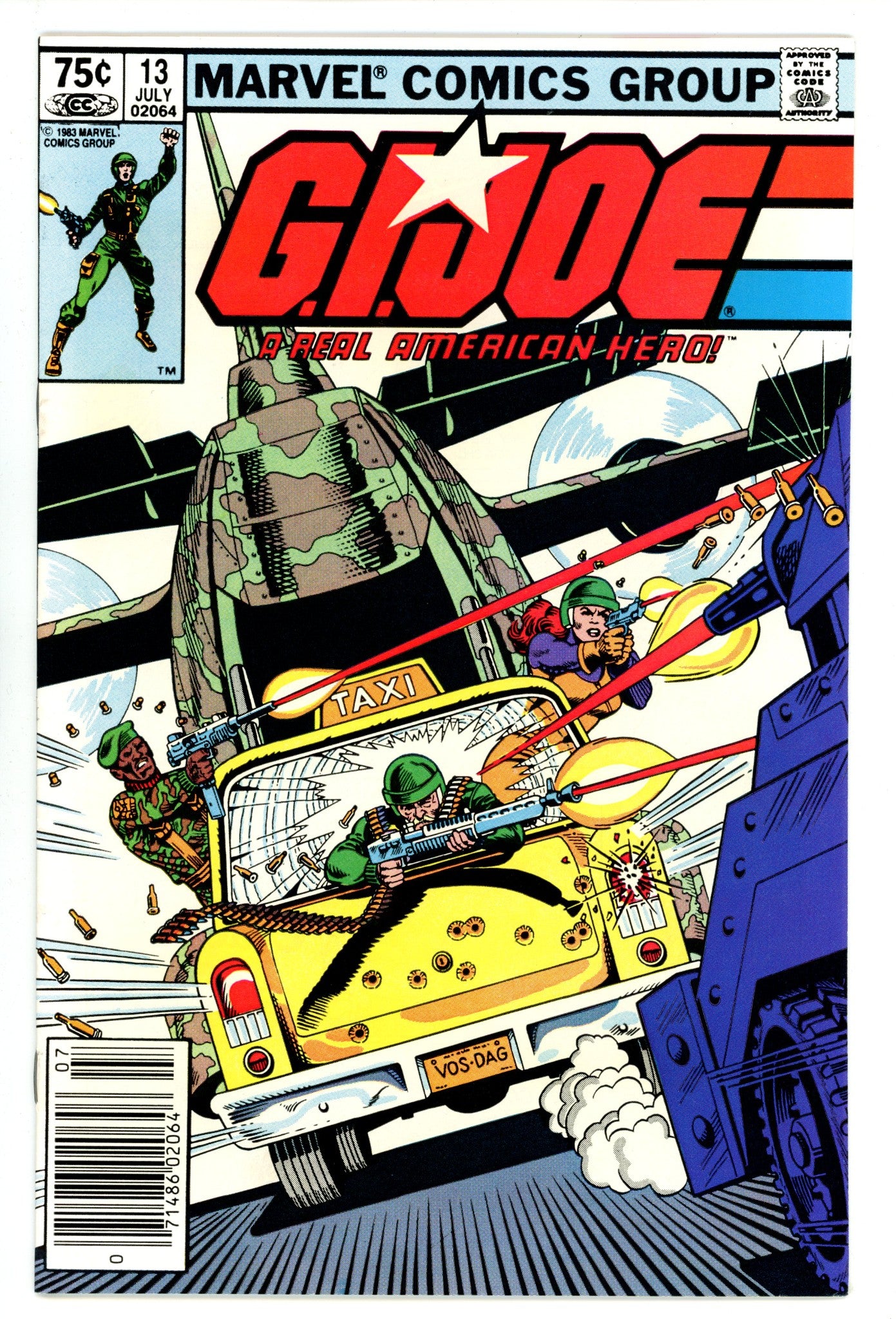 G.I. Joe, A Real American Hero 13 VF+ (8.5) (1983) Canadian Price Variant 
