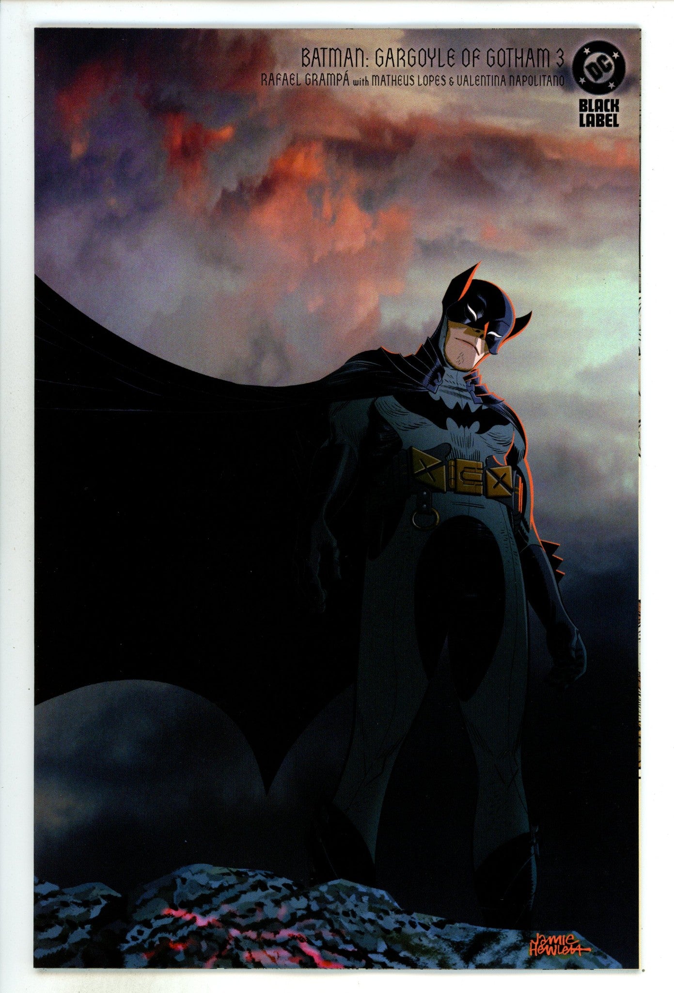 Batman Gargoyle Of Gotham  3 Hewlett  Wraparound Incentive Variant NM+  (2024)