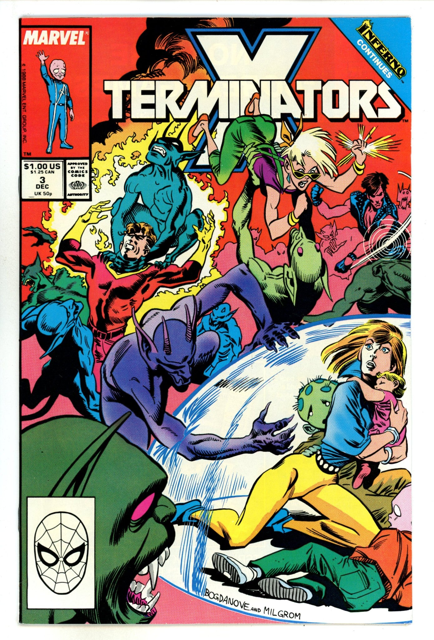 X-Terminators Vol 1 3 Mid Grade (1988) 