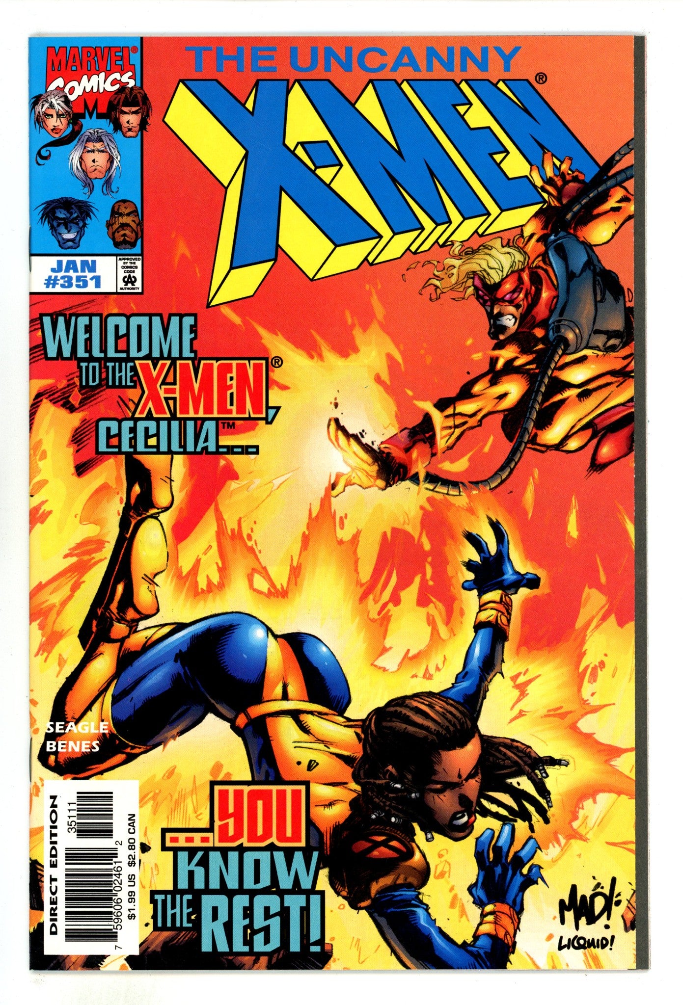 The Uncanny X-Men Vol 1 351 High Grade (1998) 