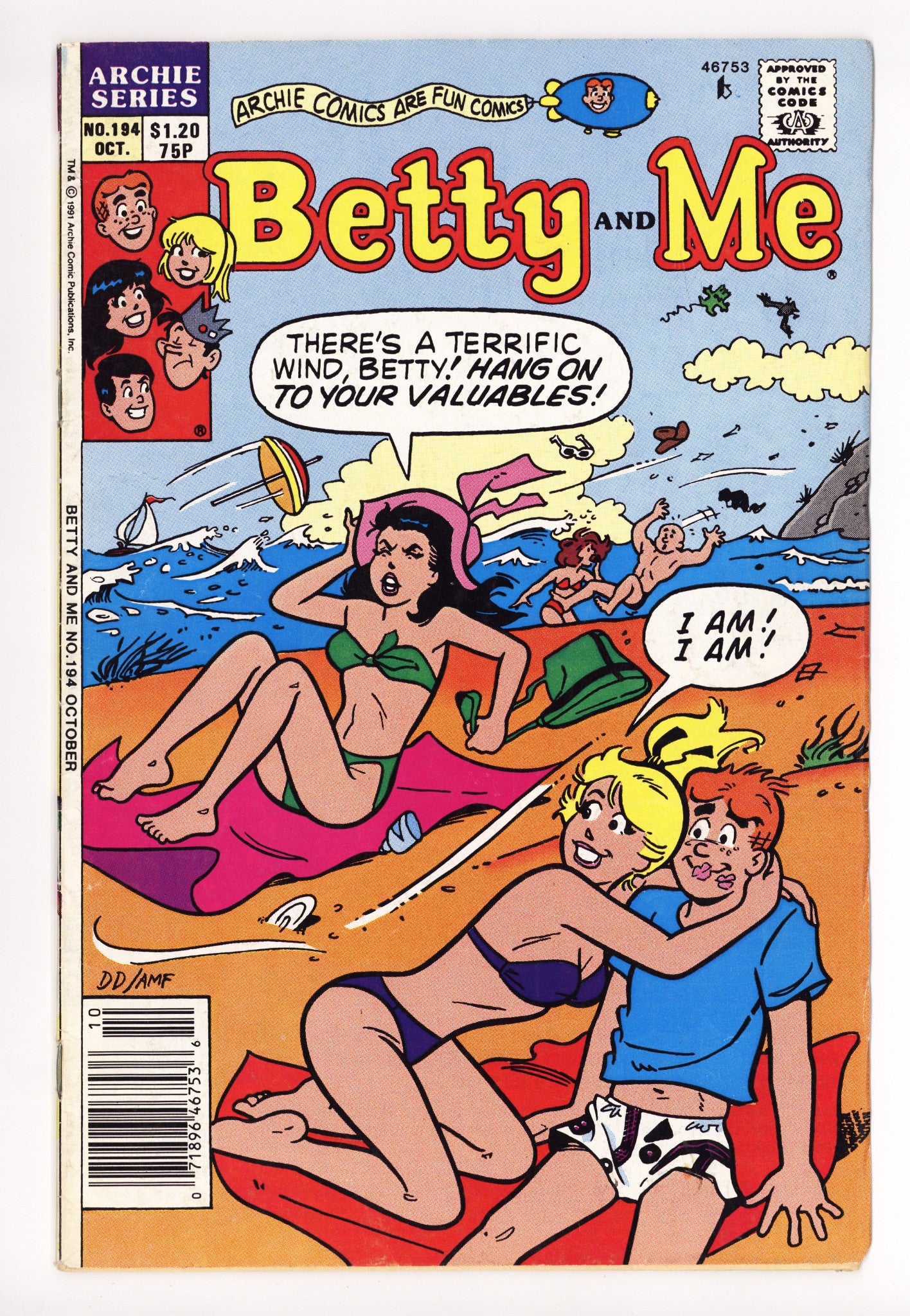Betty and Me 194 Low Grade (1991) Canadian Price Variant 