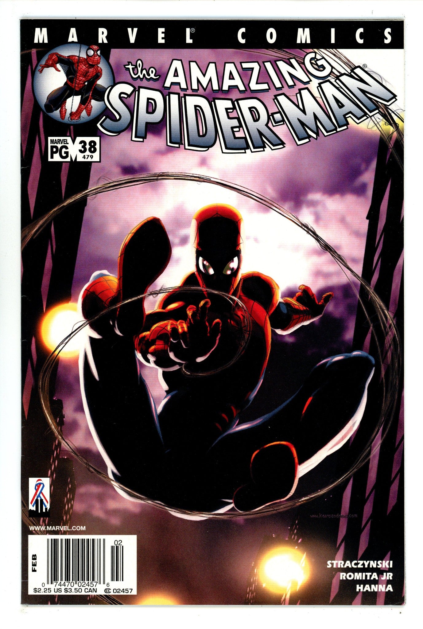 The Amazing Spider-Man Vol 2 38 (479) VF (8.0) (2002) Newsstand 
