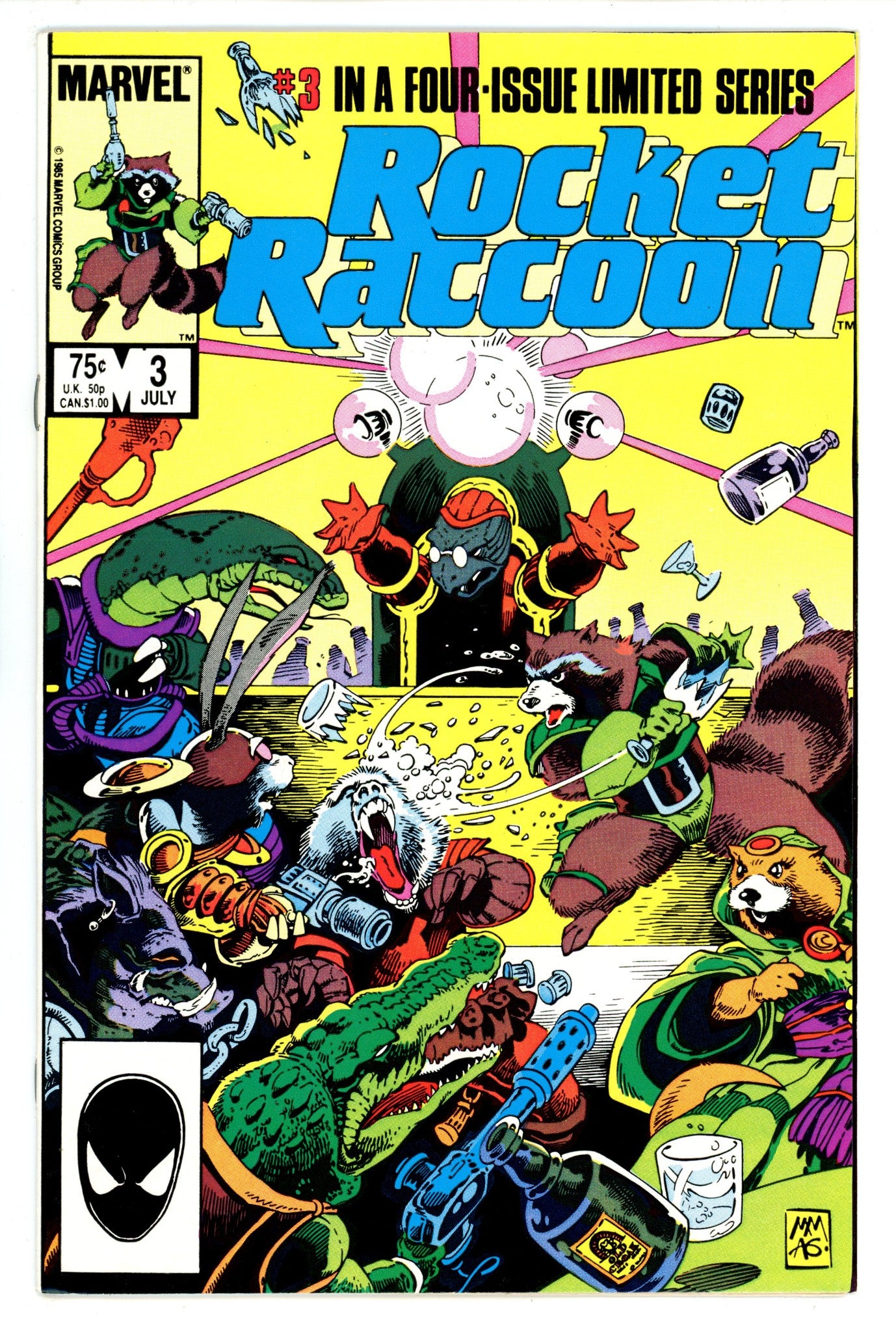 Rocket Raccoon Vol 1 3 VF- (7.5) (1985) 
