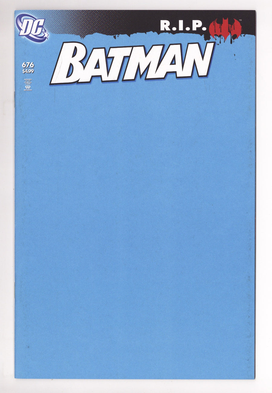 Batman Vol 1 676   Facsimile Blank Variant   (2026)