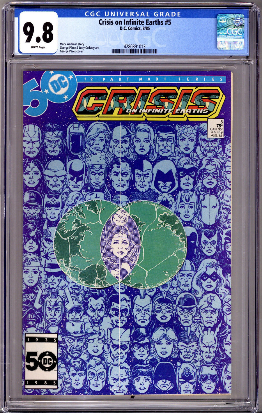 Crisis on Infinite Earths 5 CGC 9.8 (NM/M) (1985)