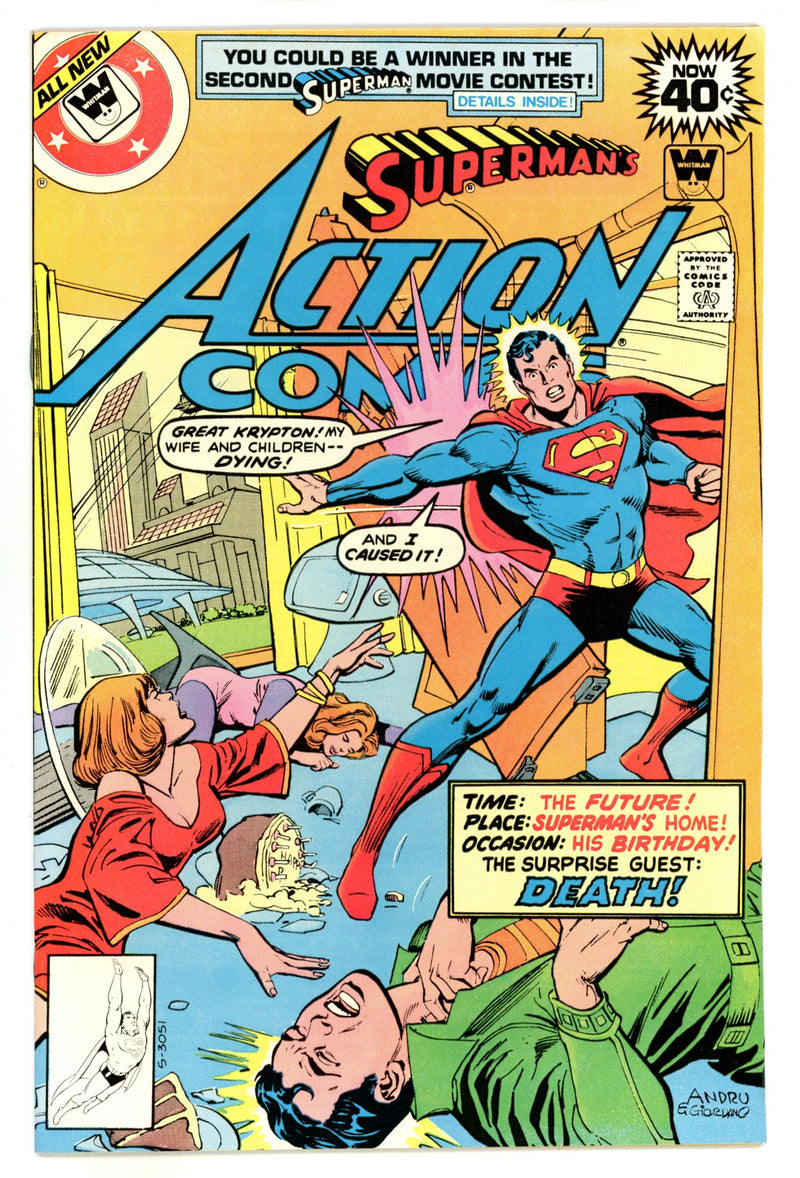 Action Comics Vol 1 492  VF- (7.5) Whitman  (1979)  
