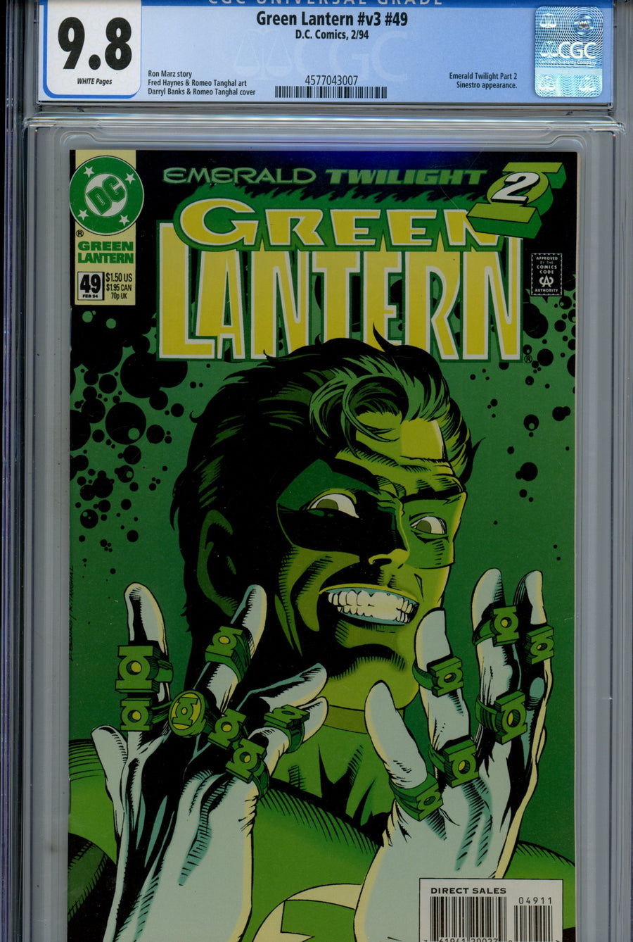 Green Lantern Vol 3 49 CGC 9.8 (NM/M) (1994) 