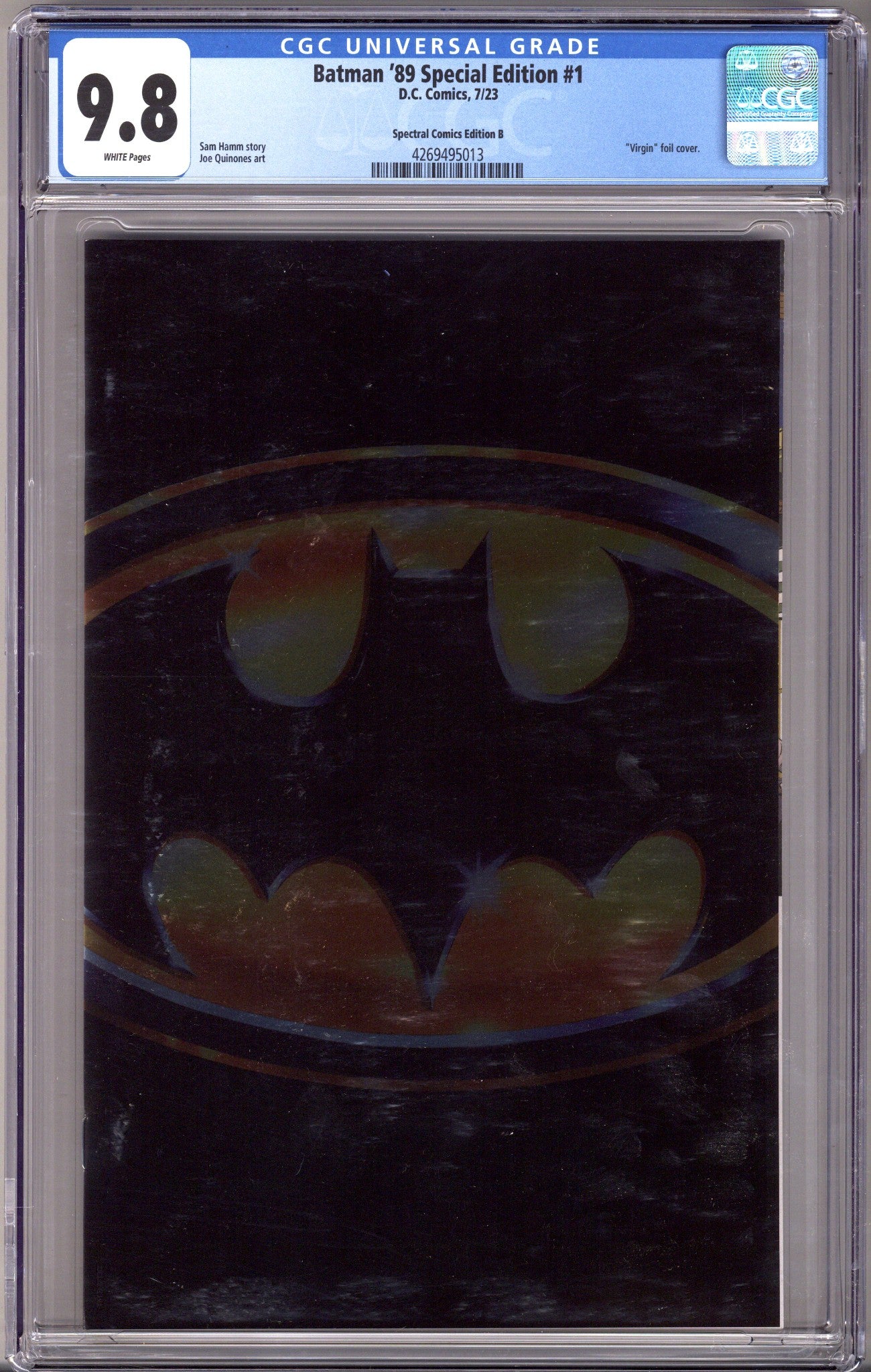 Batman '89 Special Edition 1 CGC 9.8 (NM/M) (2023) Logo Foil Virgin Exclusive Variant