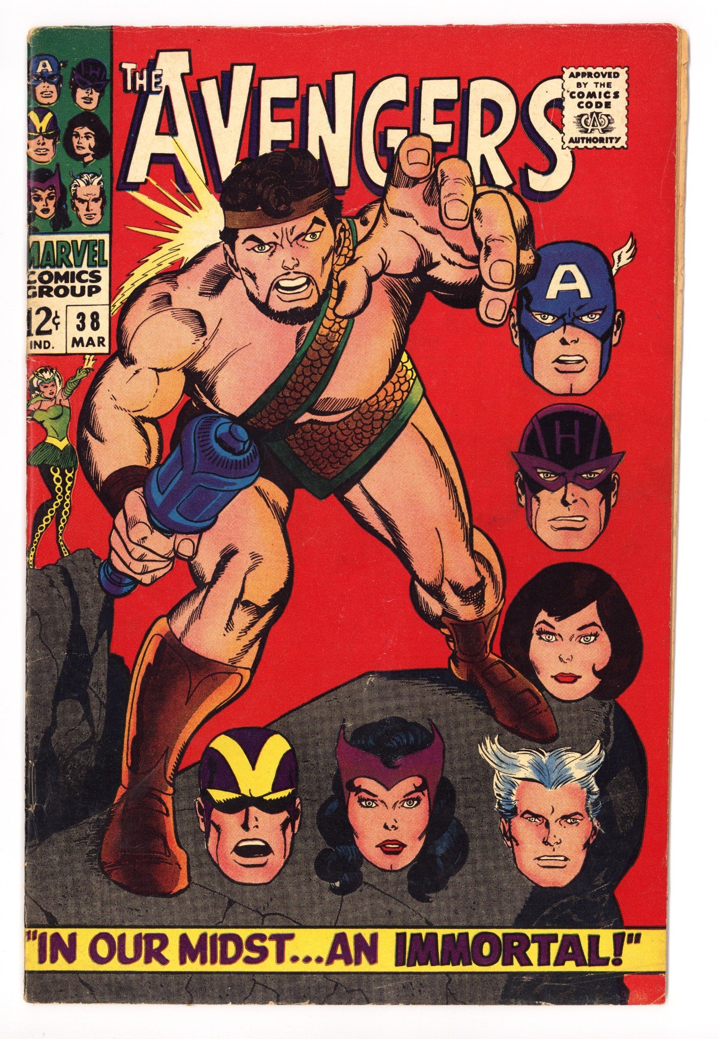The Avengers Vol 1 38 VG+ (4.5) (1967) 