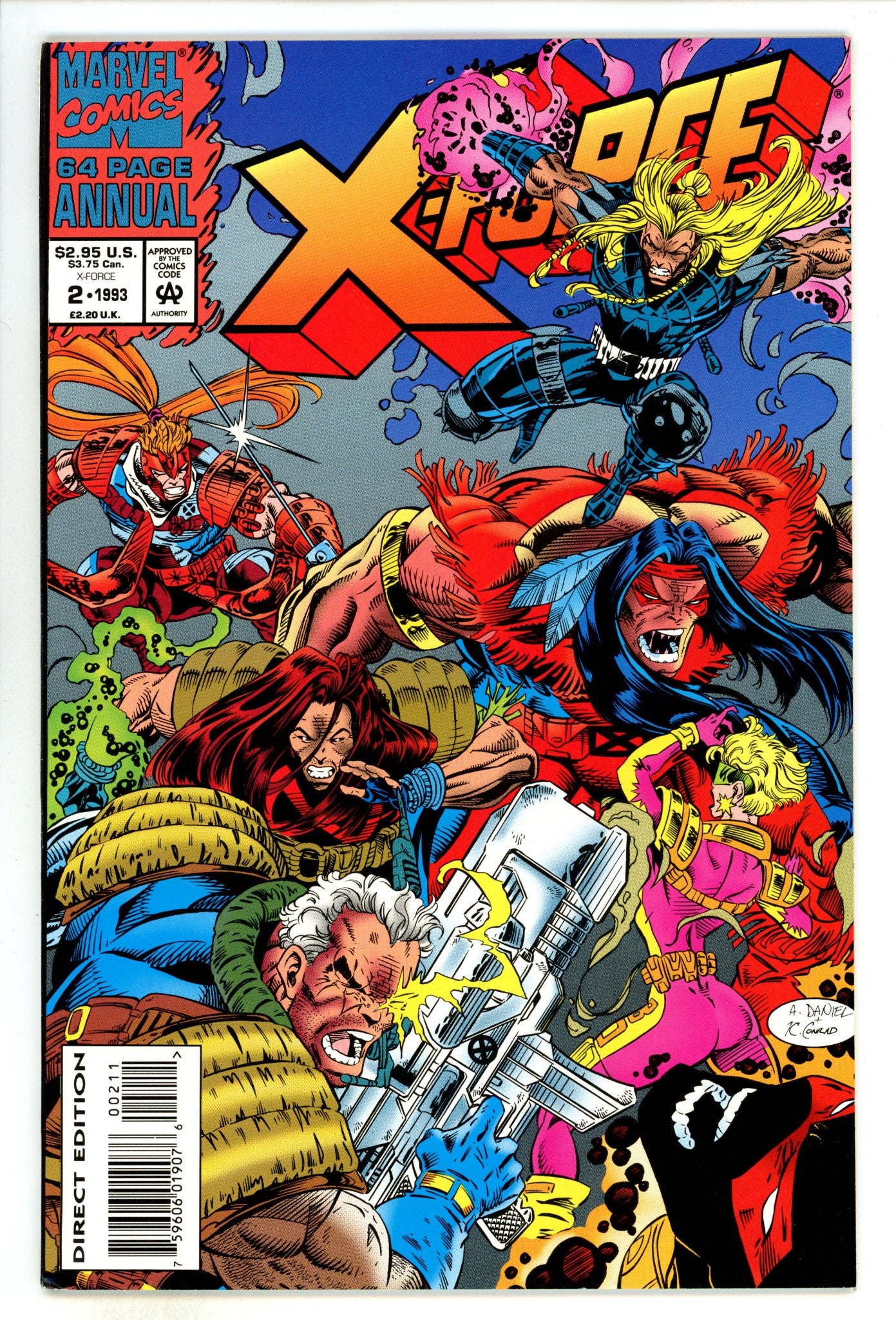 X-Force Annual Vol 1 2  High Grade  (1993)  