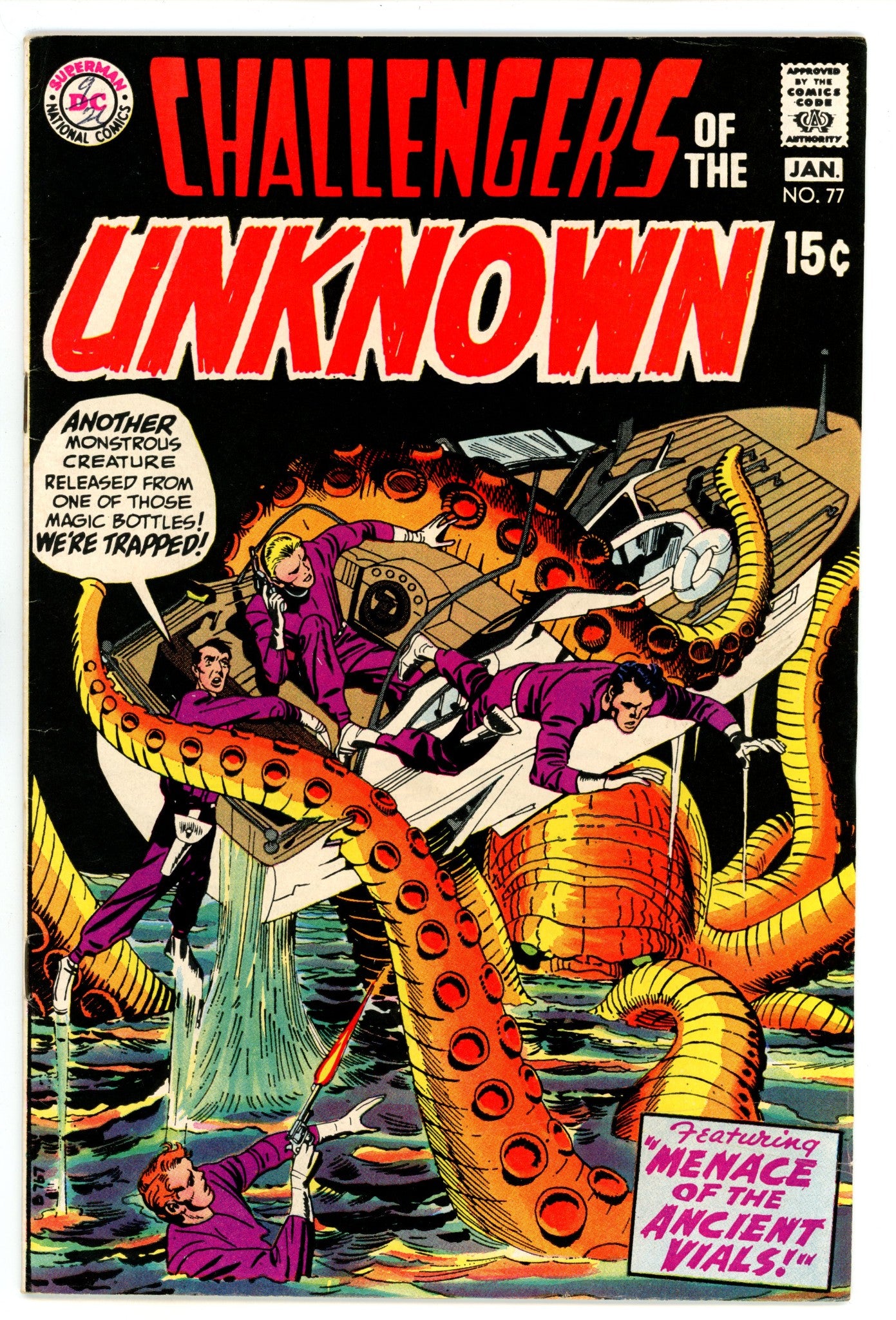 Challengers of the Unknown Vol 1 77 FN/VF (7.0) (1970) 