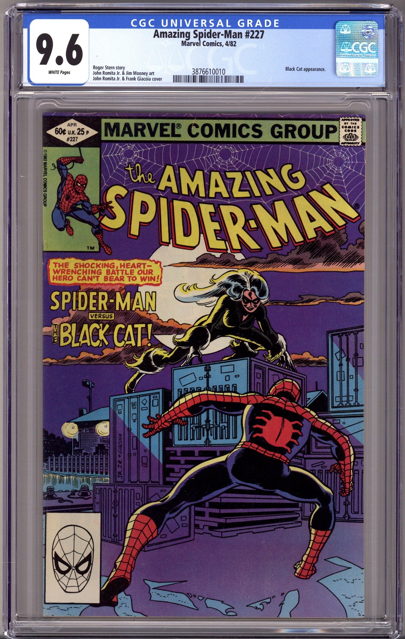 The Amazing Spider-Man Vol 1 227 CGC 9.6 (NM+) (1982) 