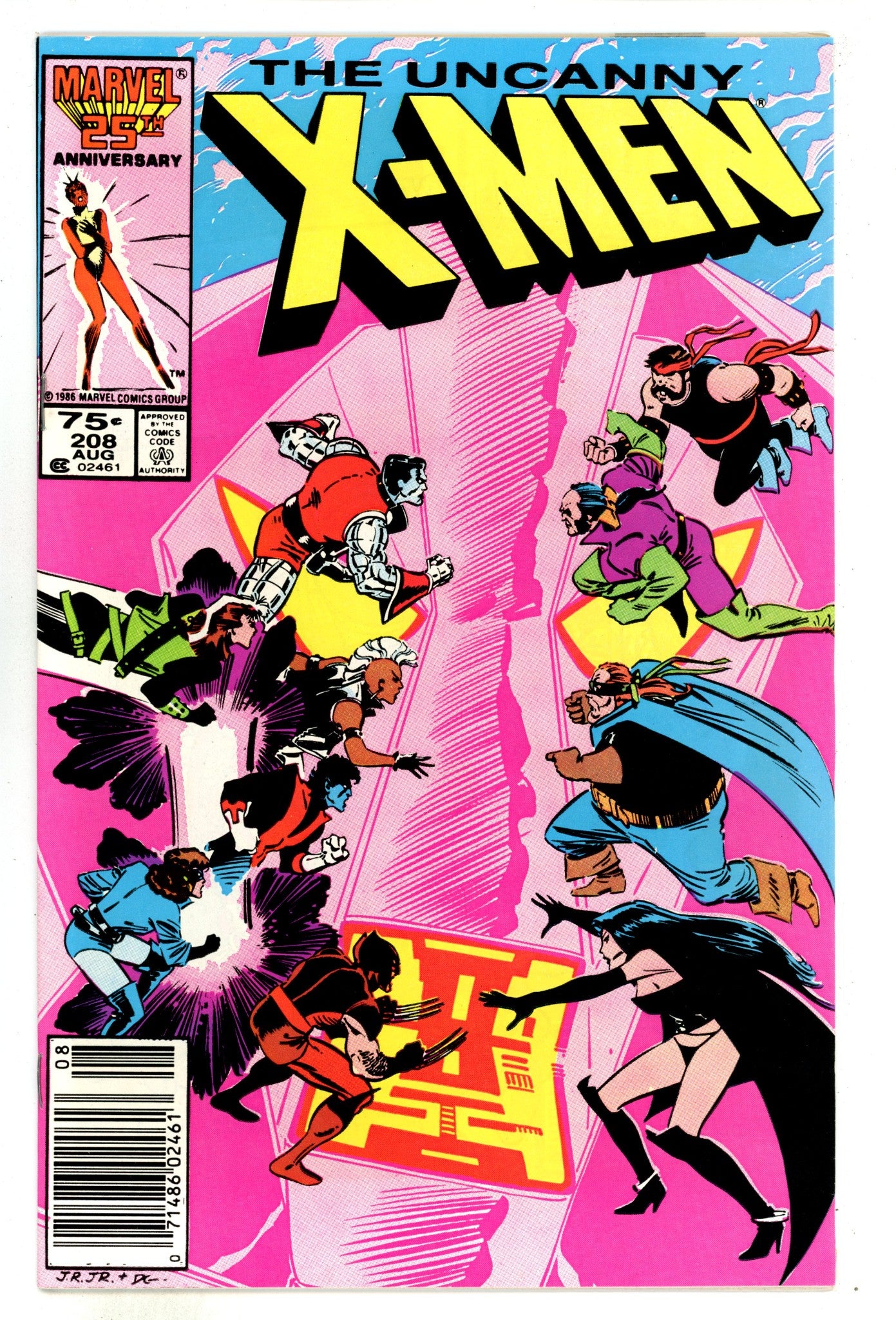 The Uncanny X-Men Vol 1 208 Mid Grade (1986) Newsstand 