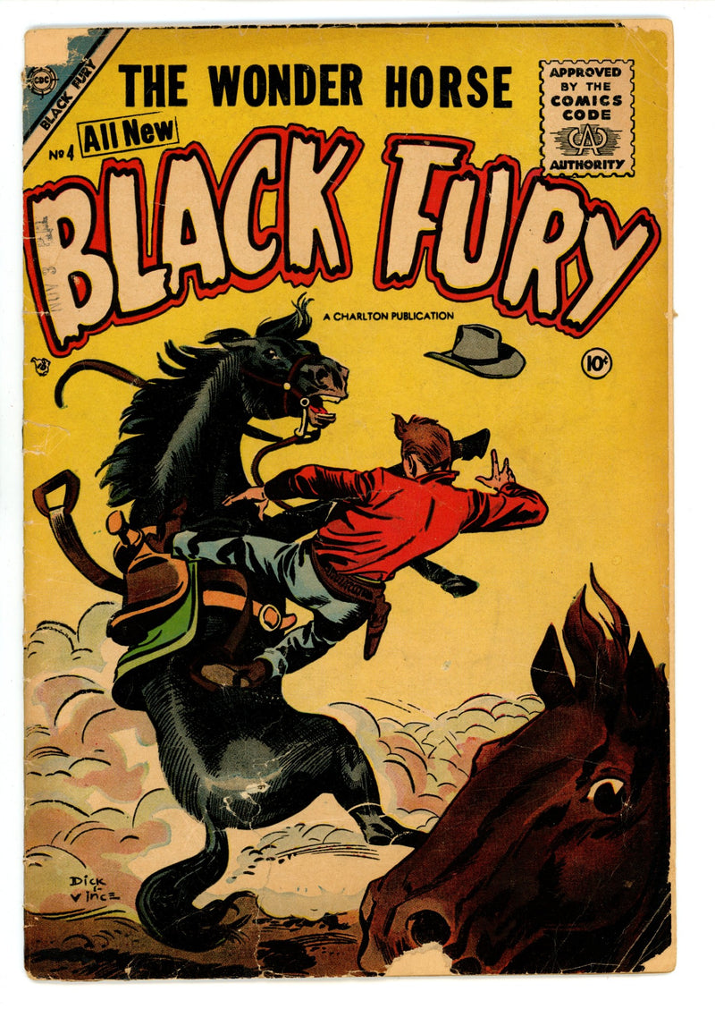Black Fury 4 1/3 Back Cover Missing (1956) 