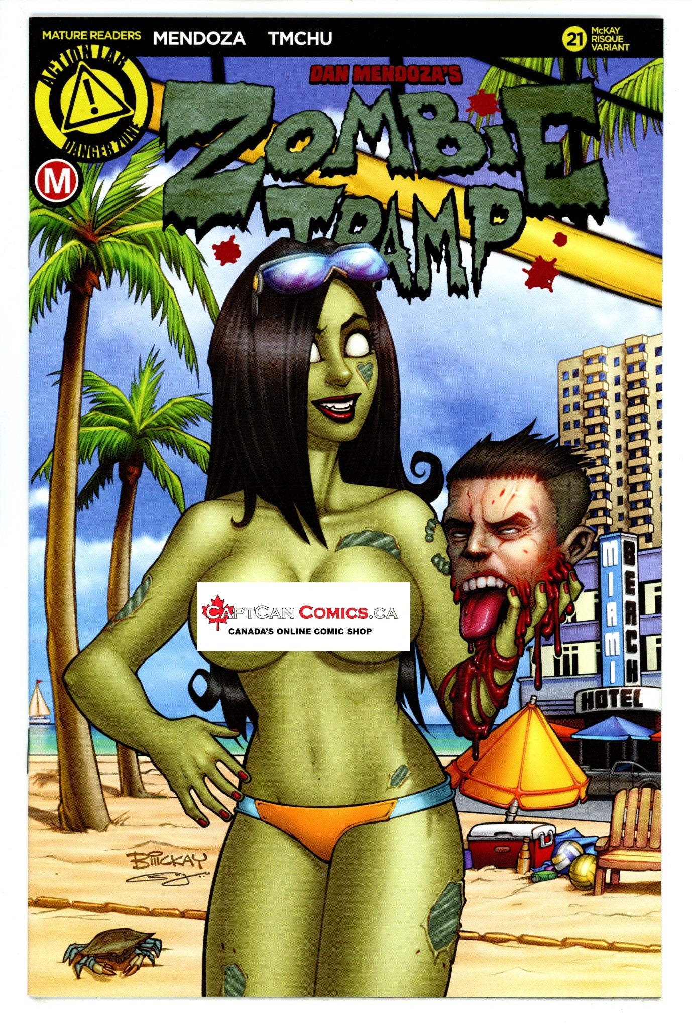 Zombie Tramp Vol 3 21 NM- (9.2) (2016) McCay Risque Variant 
