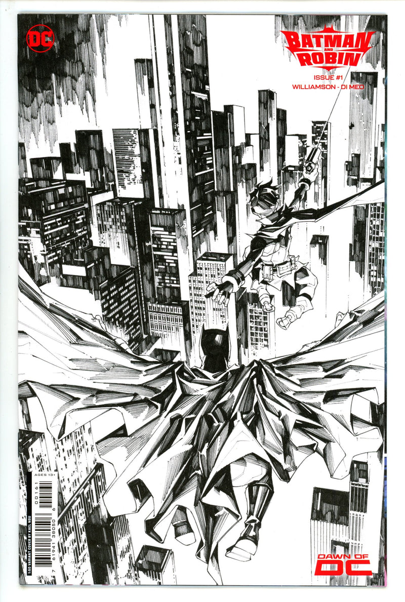 Batman And Robin Vol 3 1 Ngu B&W Incentive Variant NM+ (2023)