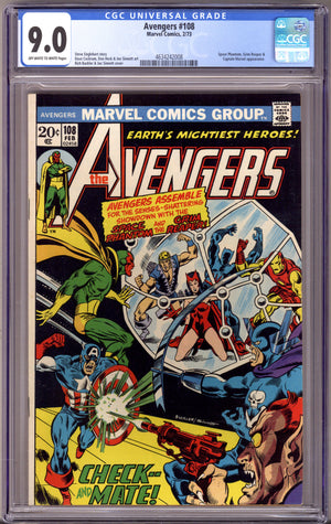 The Avengers Vol 1 108 CGC 9.0 (VF/NM) (1973)