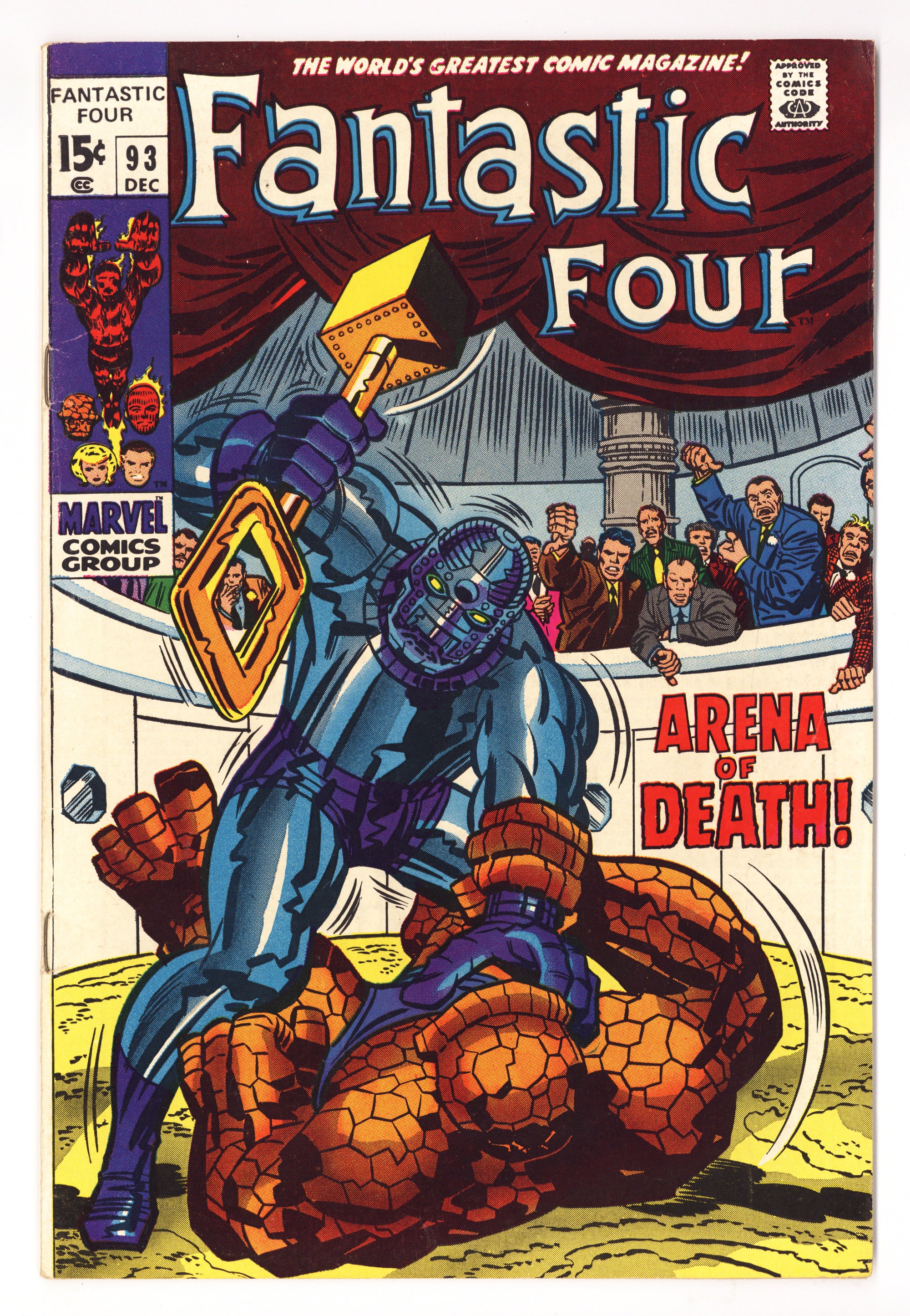 Fantastic Four Vol 1 93  FN- (5.5)   (1969)        