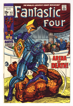 Fantastic Four Vol 1 93  FN- (5.5)   (1969)