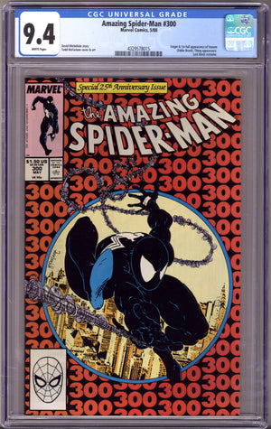 The Amazing Spider-Man Vol 1 300 CGC 9.4 (NM) (1988)