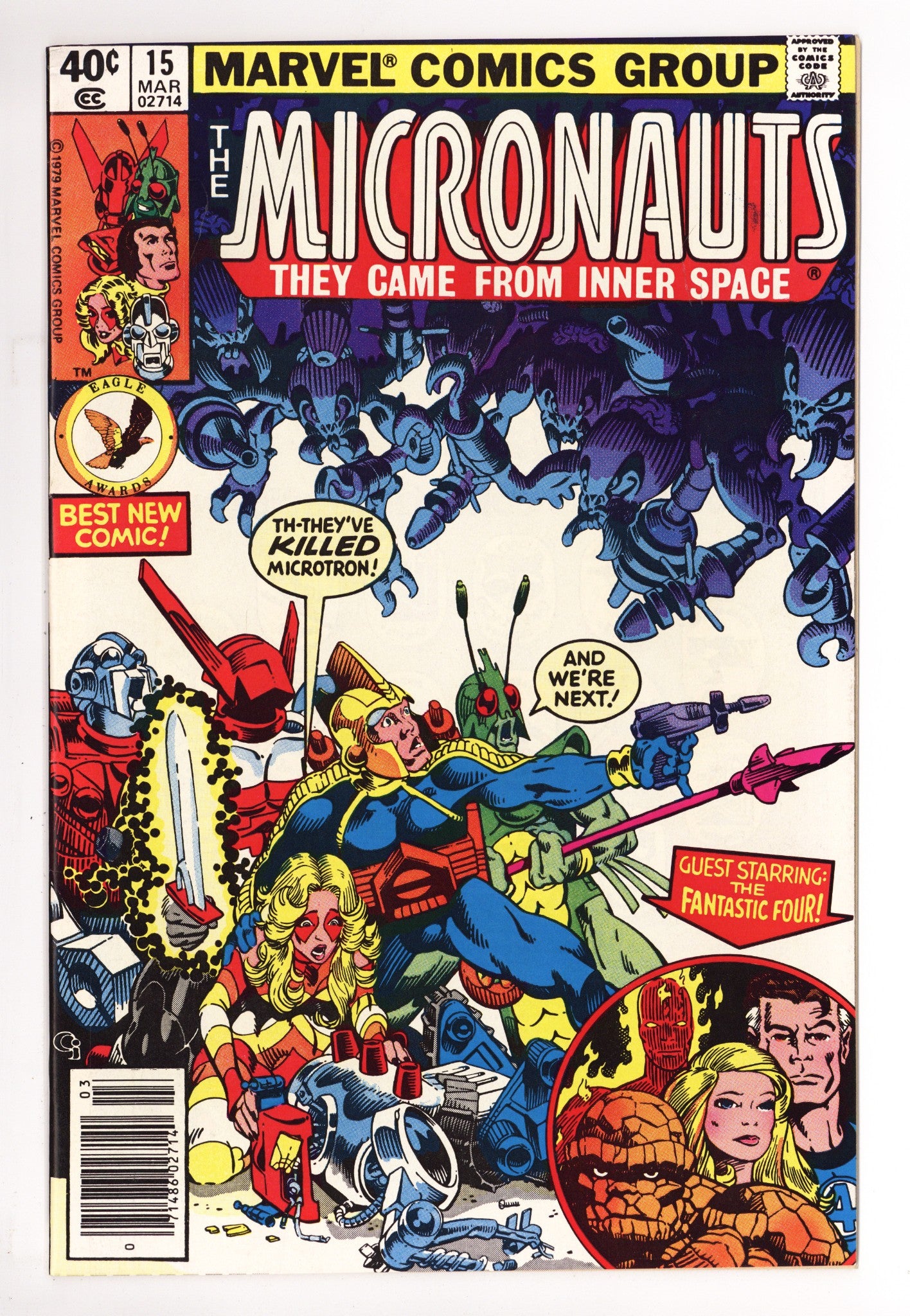 Micronauts Vol 1 15 Mid Grade (1980) Newsstand 