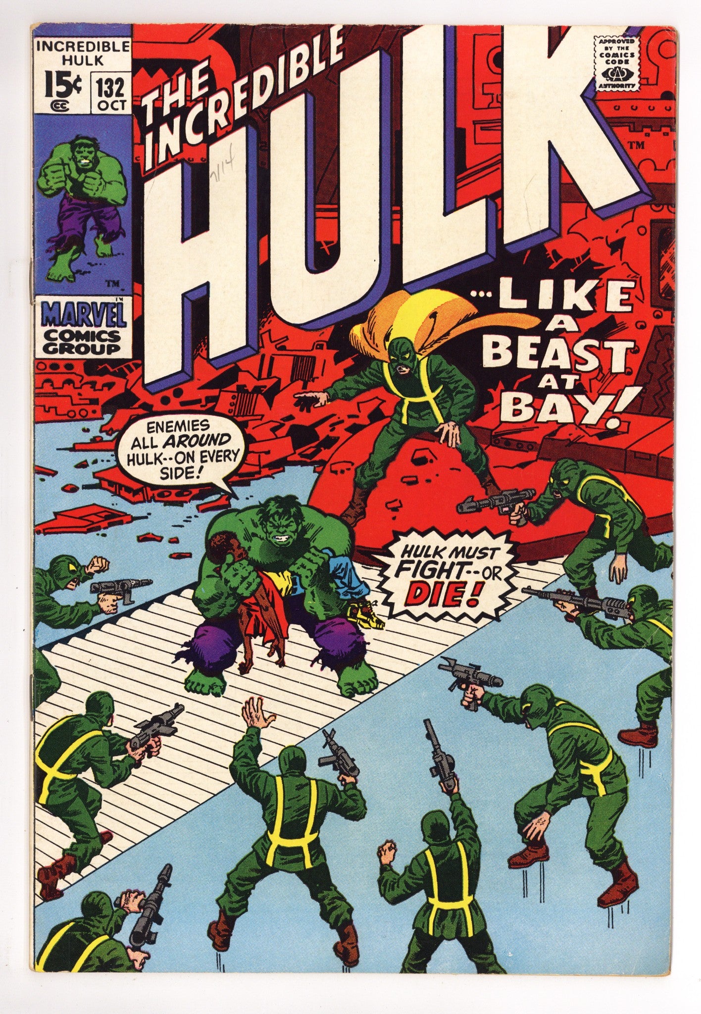 The Incredible Hulk Vol 1 132 FN+ (6.5) (1970) 