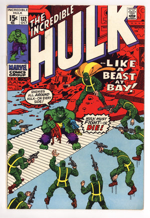 The Incredible Hulk Vol 1 132 FN+ (6.5) (1970)