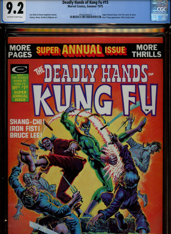 The Deadly Hands of Kung Fu Vol 1 15 CGC 9.2 (NM-) (1975)